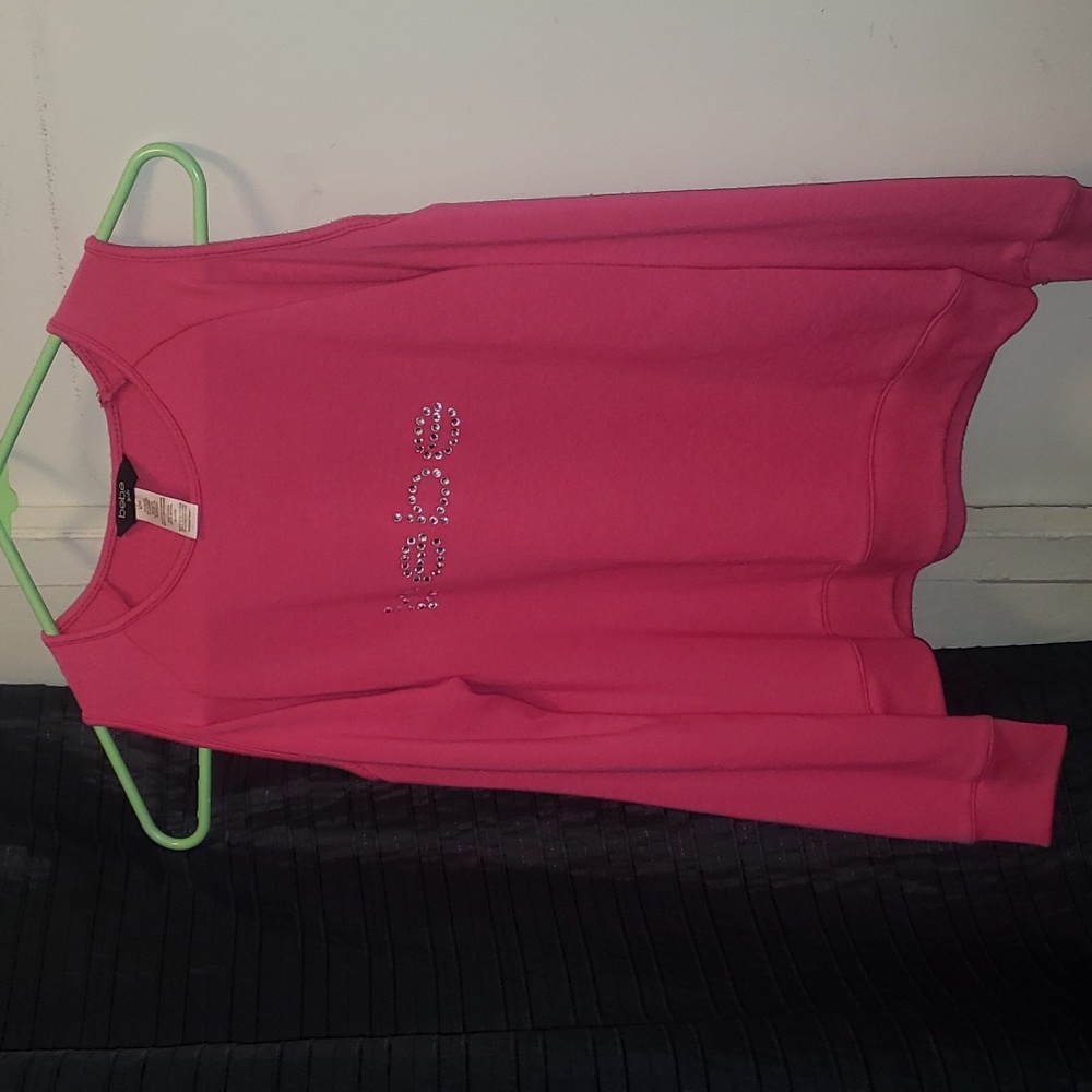 Bebe girls off the shoulder long sleeve